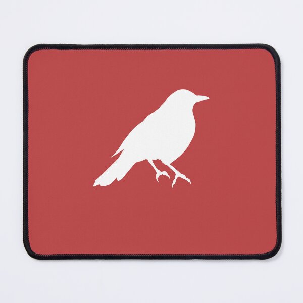 Artikelvorschau, Majestätische Amsel-Silhouette – Eleganz der Natur (Weiß) entworfen und verkauft von badlydoodled.