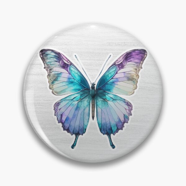 Item preview, Glasswing Butterfly Watercolor Drawing designed and sold by LivingColorful.