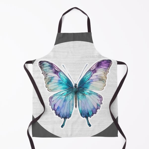 Item preview, Glasswing Butterfly Watercolor Drawing designed and sold by LivingColorful.