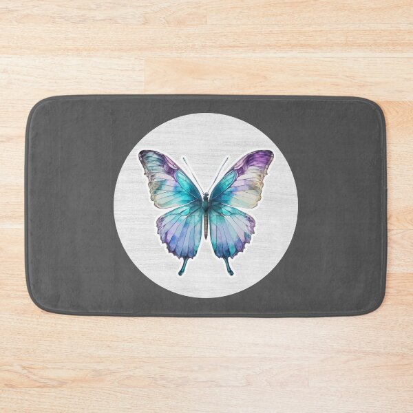 Item preview, Glasswing Butterfly Watercolor Drawing designed and sold by LivingColorful.