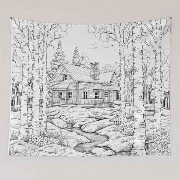 Item preview, Cabin between poplars designed and sold by Ricardo Rodríguez Pérez.