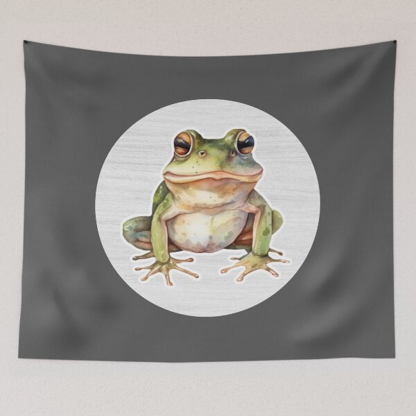 Item preview, Toad Watercolor Drawing designed and sold by LivingColorful.