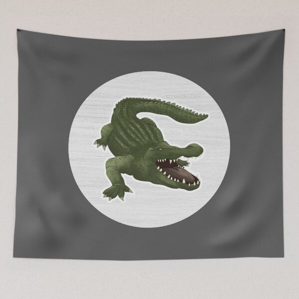 Item preview, Watercolor Drawing of a Crocodile designed and sold by LivingColorful.