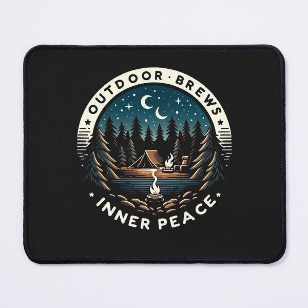 Item preview, Outdoor Brews Inner Peace | Coffee and Camping | Coffee and Camping Gift T-Shirt designed and sold by runeroge13.