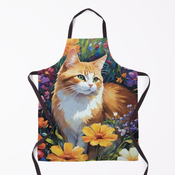 Item preview, Cat Surrounded BY Flowers designed and sold by Nira Dabush.