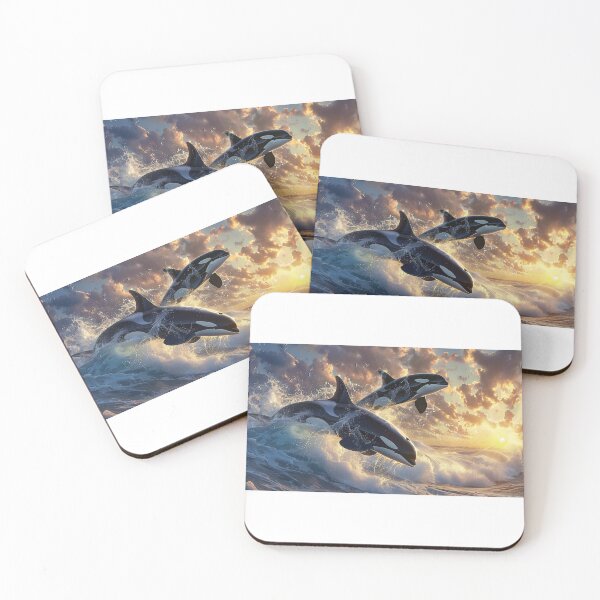 Item preview, Sunset Leap of the Ocean's Guardians designed and sold by palmyst.