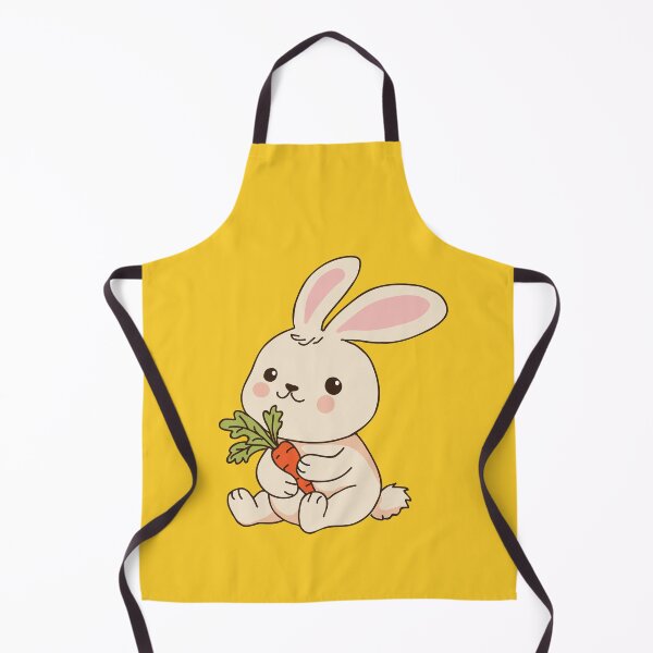 Item preview, Colorful image of a cute little rabbit holding on to a carrot. designed and sold by KojourinArt.