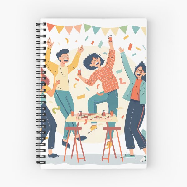 Item preview, Game Night Jubilation Illustration designed and sold by palmyst.