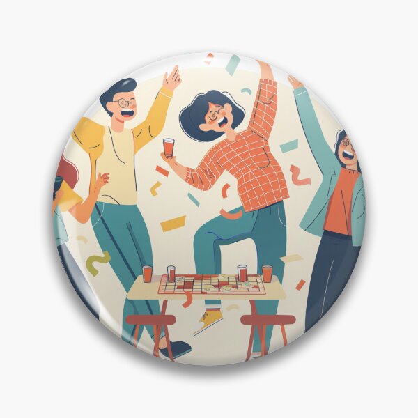Item preview, Game Night Jubilation Illustration designed and sold by palmyst.