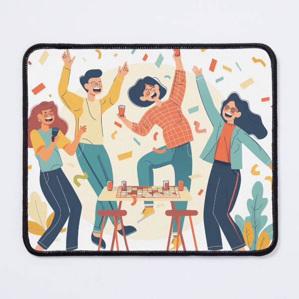 Item preview, Game Night Jubilation Illustration designed and sold by palmyst.