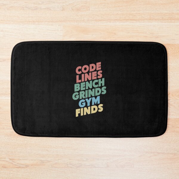 Item preview, Code Lines Bench Grinds Gym Finds designed and sold by CosmicFreedom9.