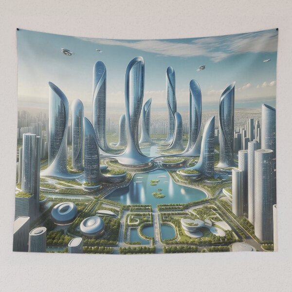 Item preview, Sky cities on the horizon designed and sold by Cerberus-Art.