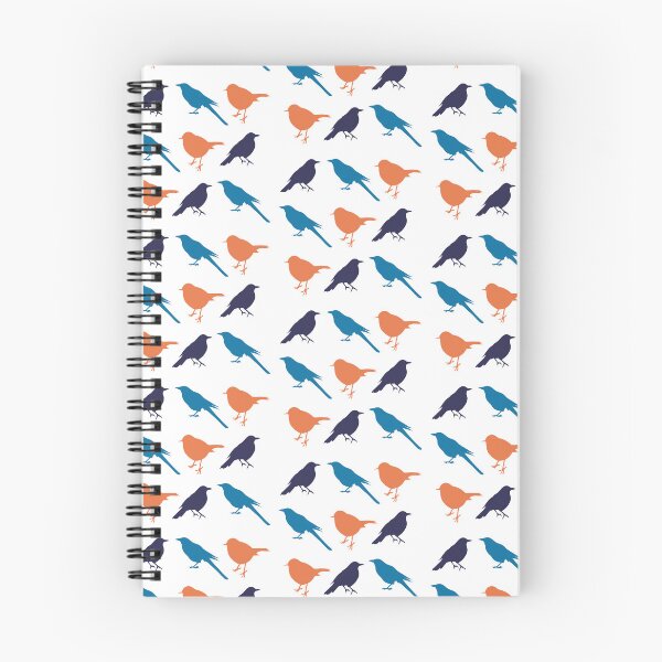 Item preview, Three bird pattern Silhouette - Magpie, Robin and Blackbird designed and sold by badlydoodled.
