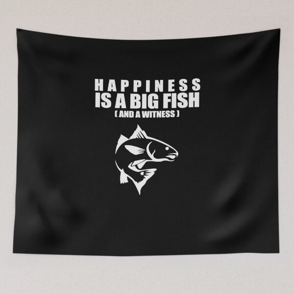 Item preview, Happiness is A Big Fish And A Witness  designed and sold by TeeTimeGuys.