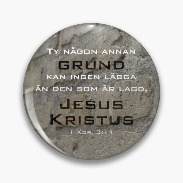 Item preview, 1 Corinthians 3:11 in Swedish designed and sold by NBiblePosters.
