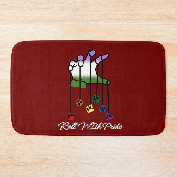 Item preview, Genderqueer DND Pride Flag, Queer "Roll With Pride" Design, Dungeon Master designed and sold by Travelslightly.
