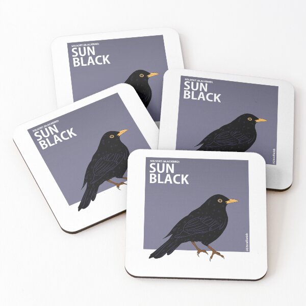 Item preview, Blackbird with Literal Danish translation to Sun Black designed and sold by badlydoodled.