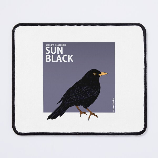 Item preview, Blackbird with Literal Danish translation to Sun Black designed and sold by badlydoodled.