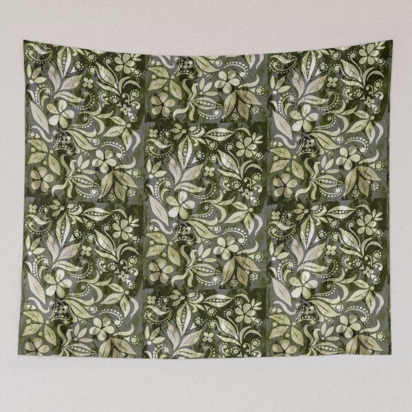 Item preview, Various Floral Leaves Seeds Petals Whimsical Glow Pattern II designed and sold by Irina Sztukowski.