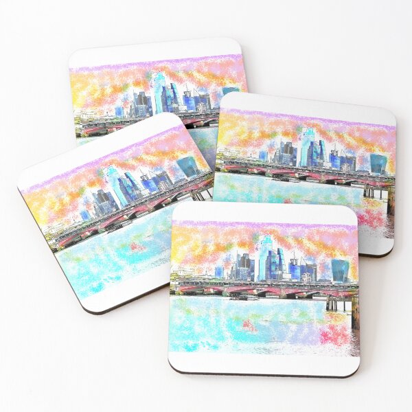 Item preview, London City Skyline London Gift Colour Holi designed and sold by santoshputhran.