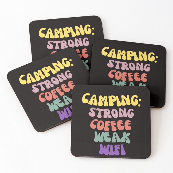 Item preview, Camping : Strong Coffee Weak Wifi | Camping and Coffee | Coffee and Camping Gift T-Shirt designed and sold by runeroge13.
