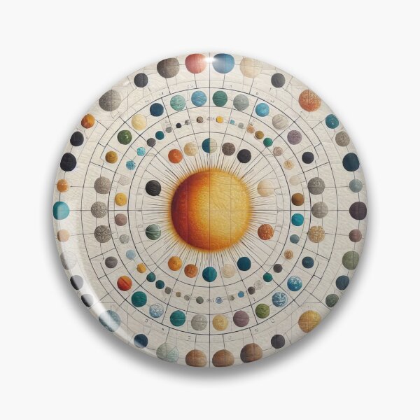 Item preview, Orbital Quilt A Textured Mosaic of Celestial Harmony designed and sold by ArtComixHaven.