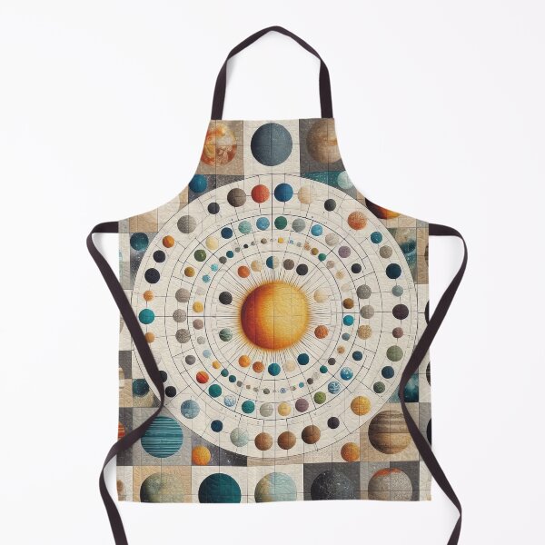 Item preview, Orbital Quilt A Textured Mosaic of Celestial Harmony designed and sold by ArtComixHaven.