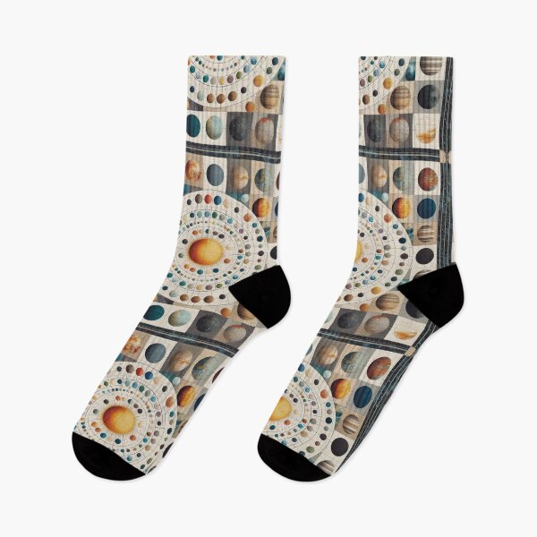Item preview, Orbital Quilt A Textured Mosaic of Celestial Harmony designed and sold by ArtComixHaven.