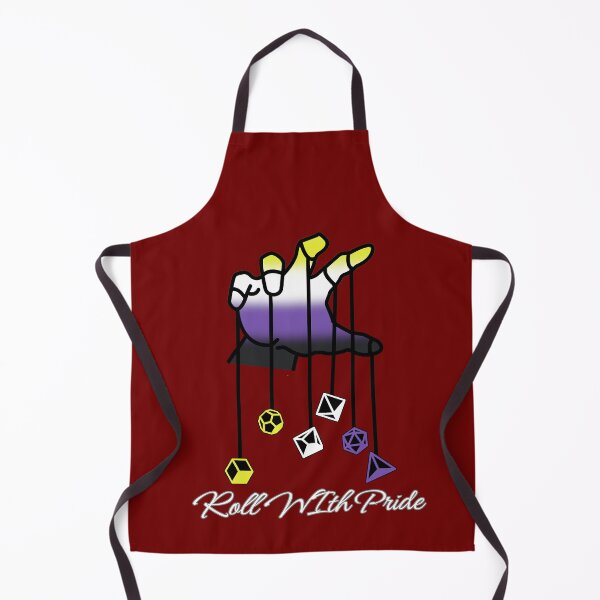 Item preview, Nonbinary DND Pride Flag, Enby "Roll With Pride" Design, Dungeon Master designed and sold by Travelslightly.