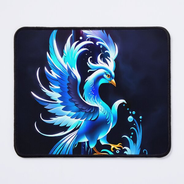 Item preview, Stylized Blue Phoenix, Ai Generated Art designed and sold by ACC .