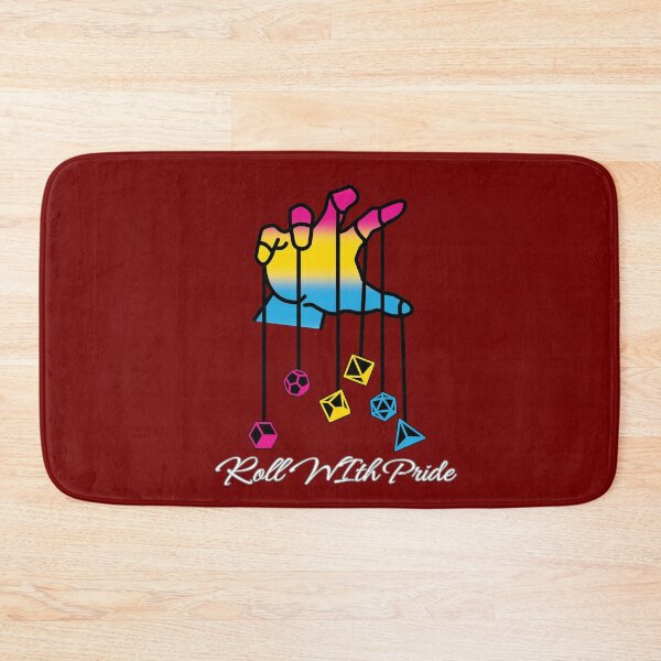 Item preview, Pansexual DND Pride Flag, Pan "Roll With Pride" Design, Dungeon Master designed and sold by Travelslightly.