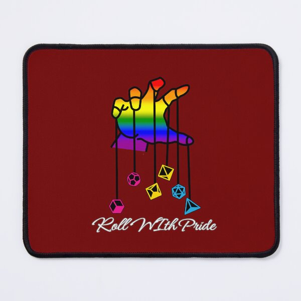 Item preview, Pansexual DND Pride Flag, Pan "Roll With Pride" Design, Dungeon Master designed and sold by Travelslightly.