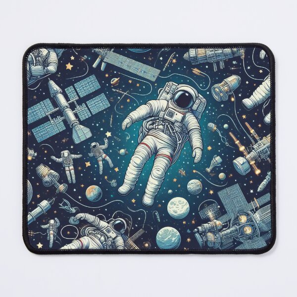 Item preview, Voyagers Adrift The Graceful Ballet of Astronauts Unbound designed and sold by ArtComixHaven.
