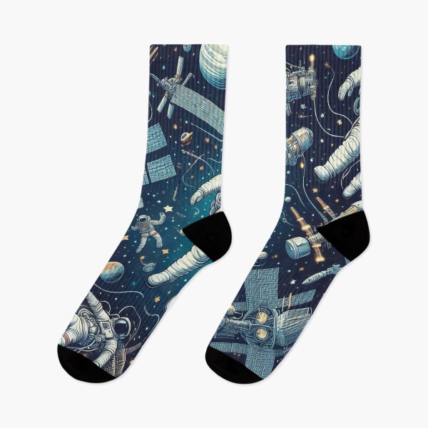 Item preview, Voyagers Adrift The Graceful Ballet of Astronauts Unbound designed and sold by ArtComixHaven.
