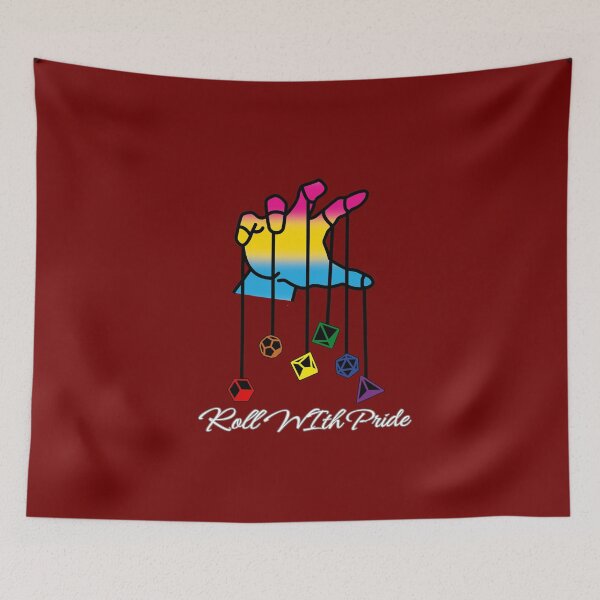 Item preview, Pansexual DND Pride Flag, Pan "Roll With Pride" Design, Dungeon Master designed and sold by Travelslightly.