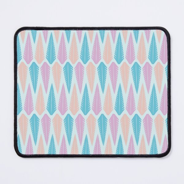 Item preview, Pastel Feathers - Geometric Leaves Pattern designed and sold by CattDesigns.