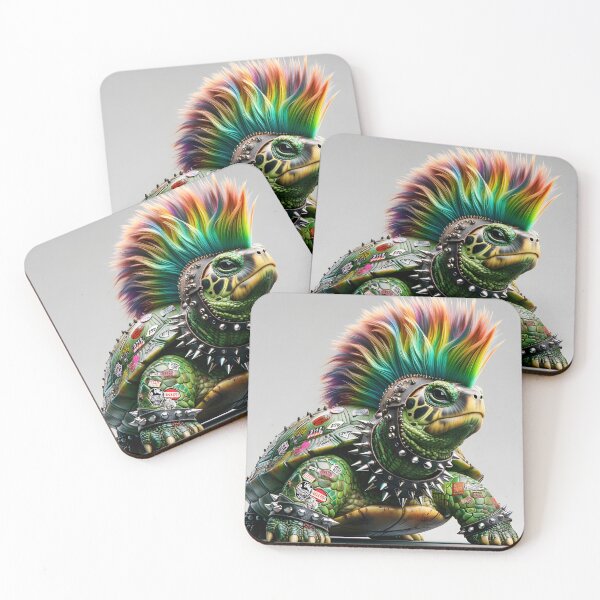 Item preview, Punk Turtle Portrait designed and sold by flarble.