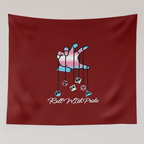 Item preview, Transgender DND Pride Flag, Trans "Roll With Pride" Design, Dungeon Master designed and sold by Travelslightly.