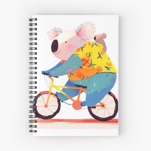 Item preview, koala bear riding bicycle designed and sold by RoadMail.