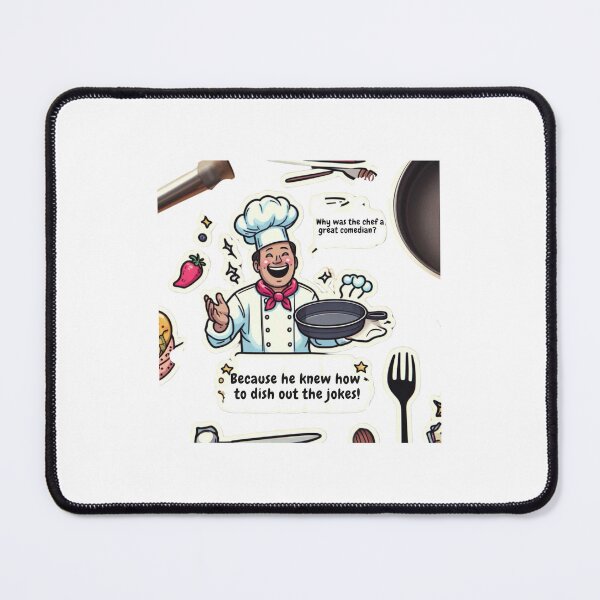 Item preview, Funny sticker with chef and joke designed and sold by Pablos2224.