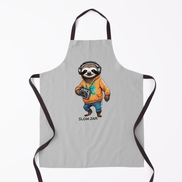 Item preview, Slow jam sloth with headphones and radio designed and sold by portrait4you.