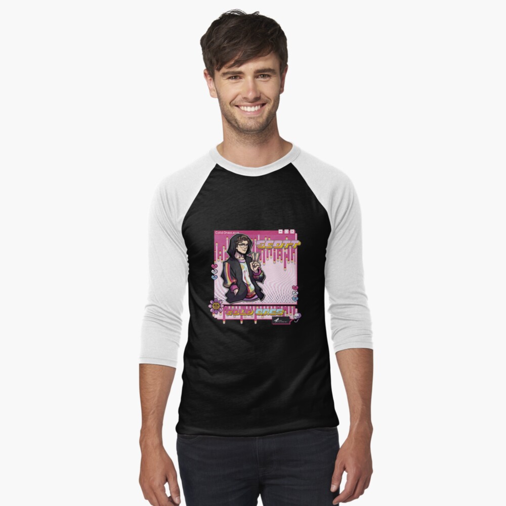 Item preview, Baseball ¾ Sleeve T-Shirt designed and sold by PixelPonderer.