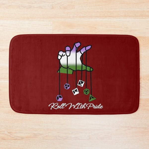 Item preview, Genderqueer DND Pride Flag, Queer "Roll With Pride" Design, Dungeon Master designed and sold by Travelslightly.