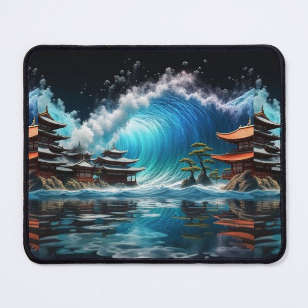 Item preview, Beautiful Asian landscape tsunami designed and sold by Coolparrotgirl.