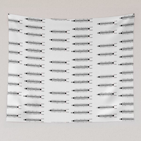 Item preview, Harmonica notes position chart designed and sold by dodgerock.