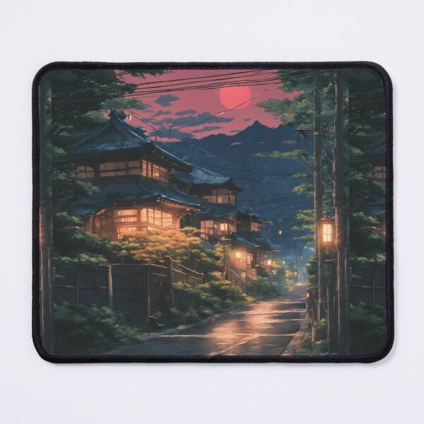 Item preview, Beautiful Asian landscape Kyoto street at night designed and sold by Coolparrotgirl.
