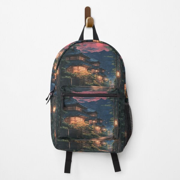 Item preview, Beautiful Asian landscape Kyoto street at night designed and sold by Coolparrotgirl.