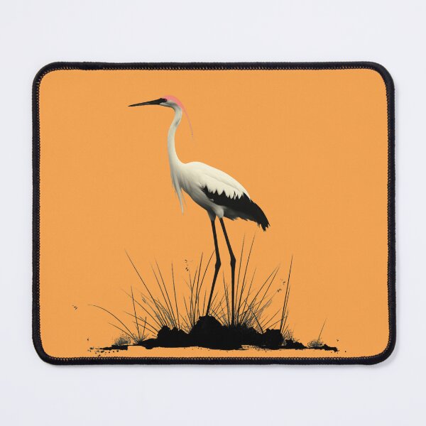 Item preview, Red-Crowned Crane Art designed and sold by Obsidian Ink by Wilshire.