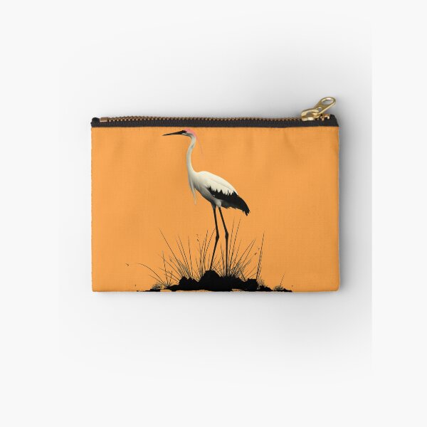 Item preview, Red-Crowned Crane Art designed and sold by Obsidian Ink by Wilshire.
