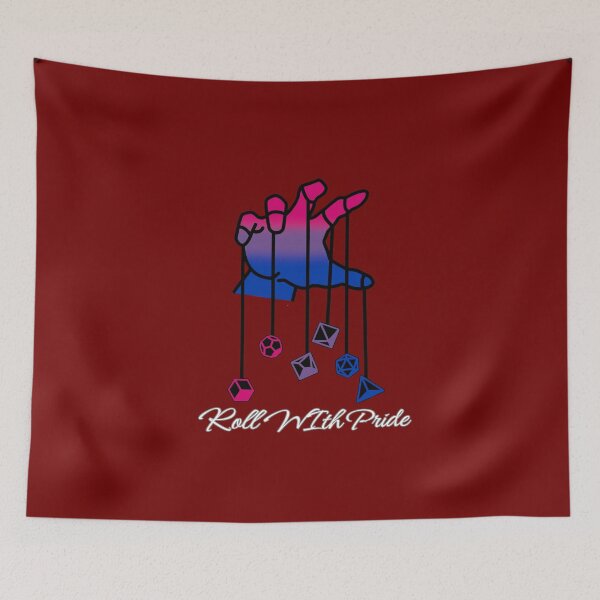 Item preview, Bisexual DND Rainbow Pride Flag, Bi "Roll With Pride" Design, Dungeon Master designed and sold by Travelslightly.
